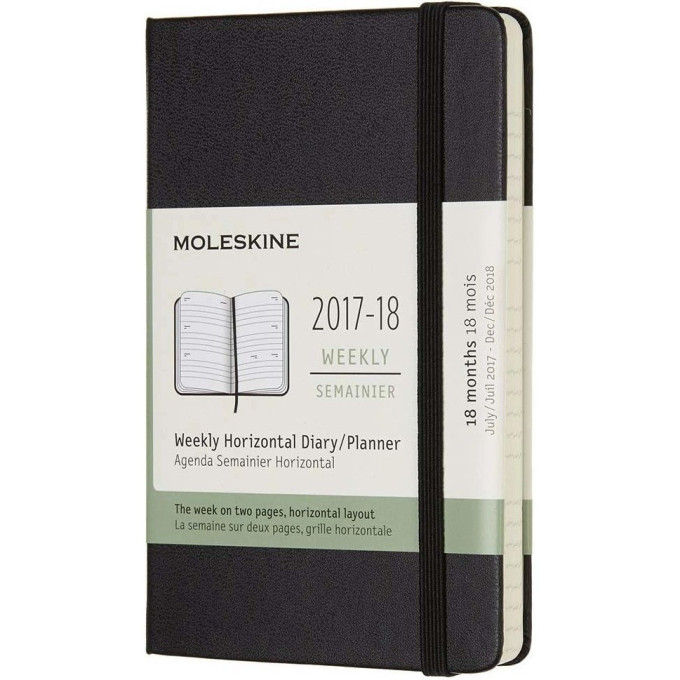 Еженедельник MOLESKINE Academic Week Pocket, чёрный DHB18WN2